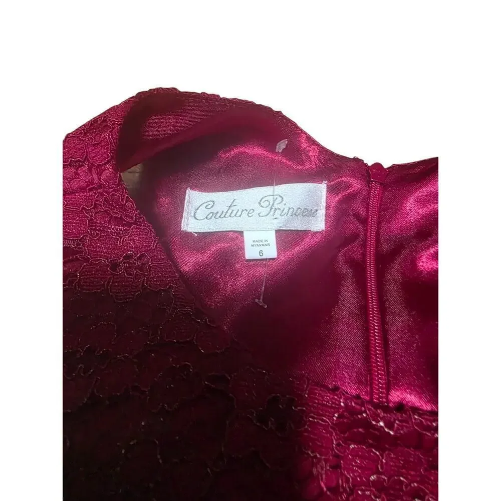 New Couture Princess Formal Dress Size 6.
